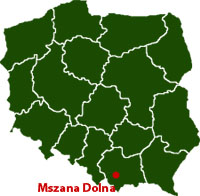 Ośrodek PCK w Mszanie Dolnej - mapa